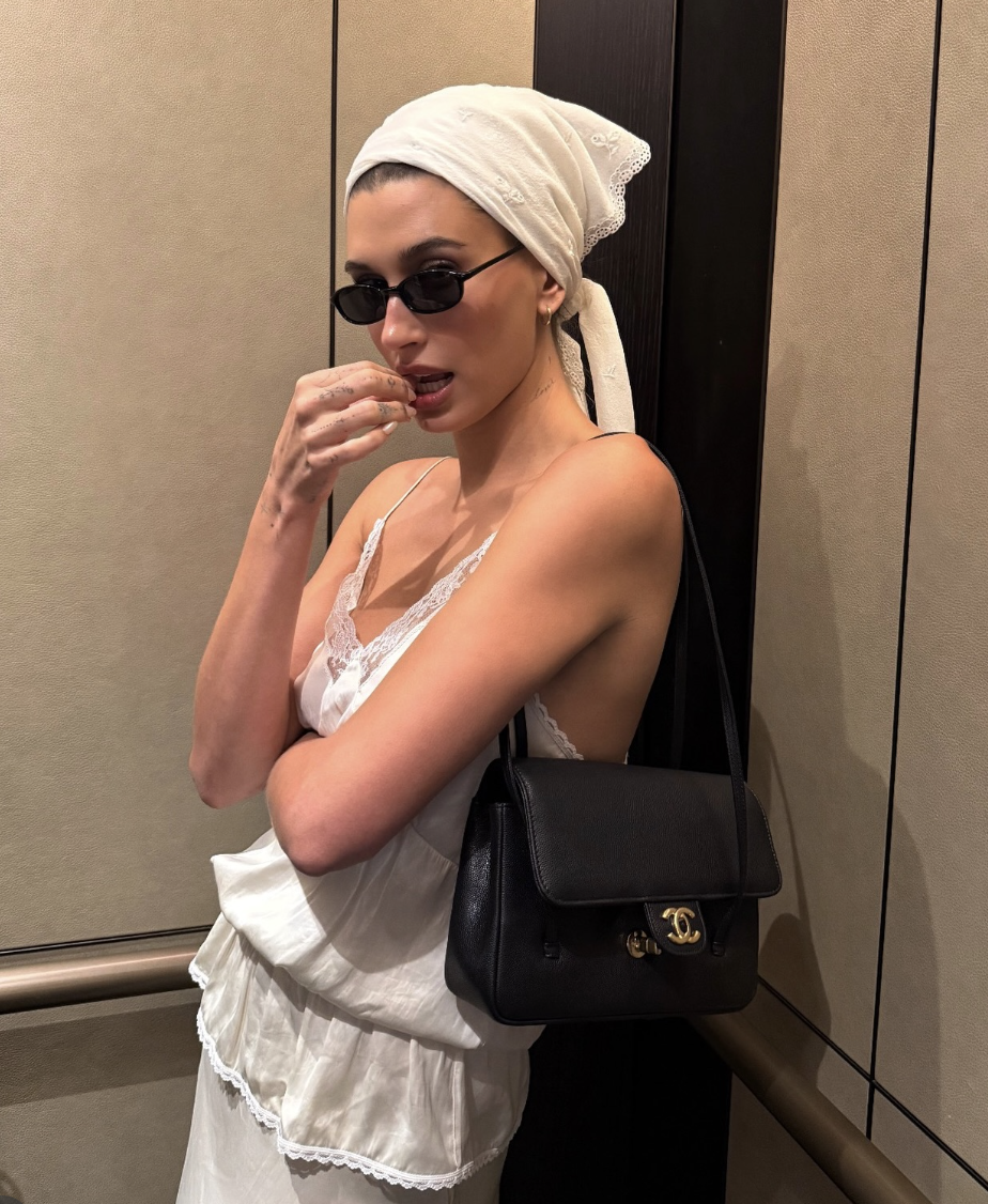 Lace Headscarves Are Overtaking Silk Scarves This Summer