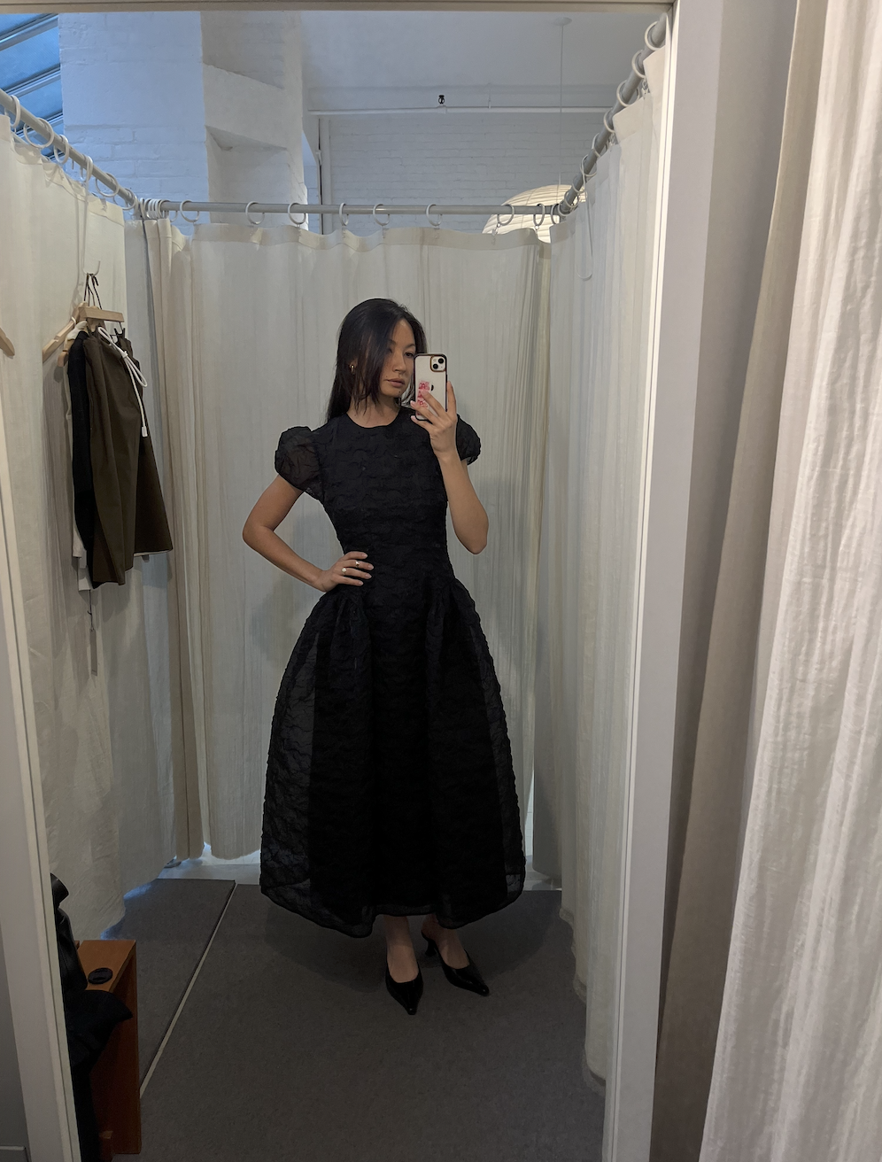 try on haul at la garconne cecilie bahnsen dress.png