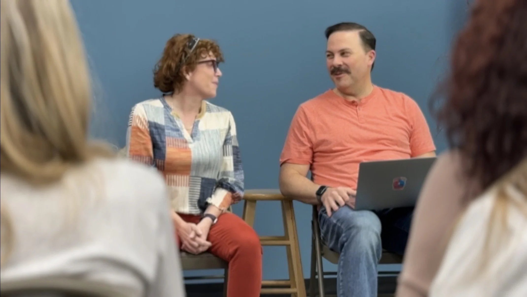 Brooke & Matt teaching the Sam Christensen workshop