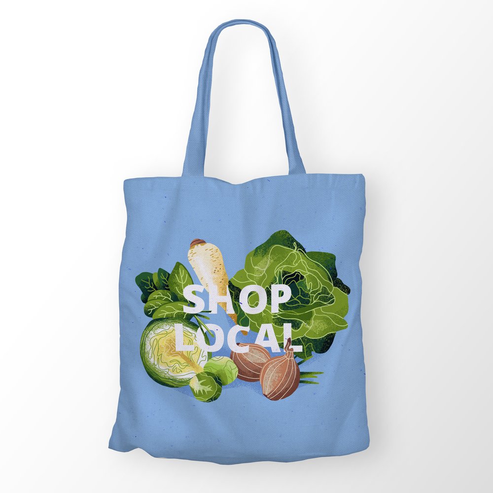 Shop local - Fruits and vegetable illustrations — Sandra Neuditschko