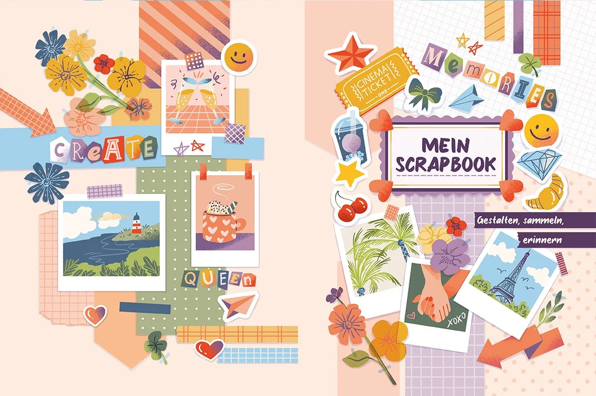 Mein Scrapbook. arsEdition Sandra Neuditschko Cover Illustration_Website 01.jpg