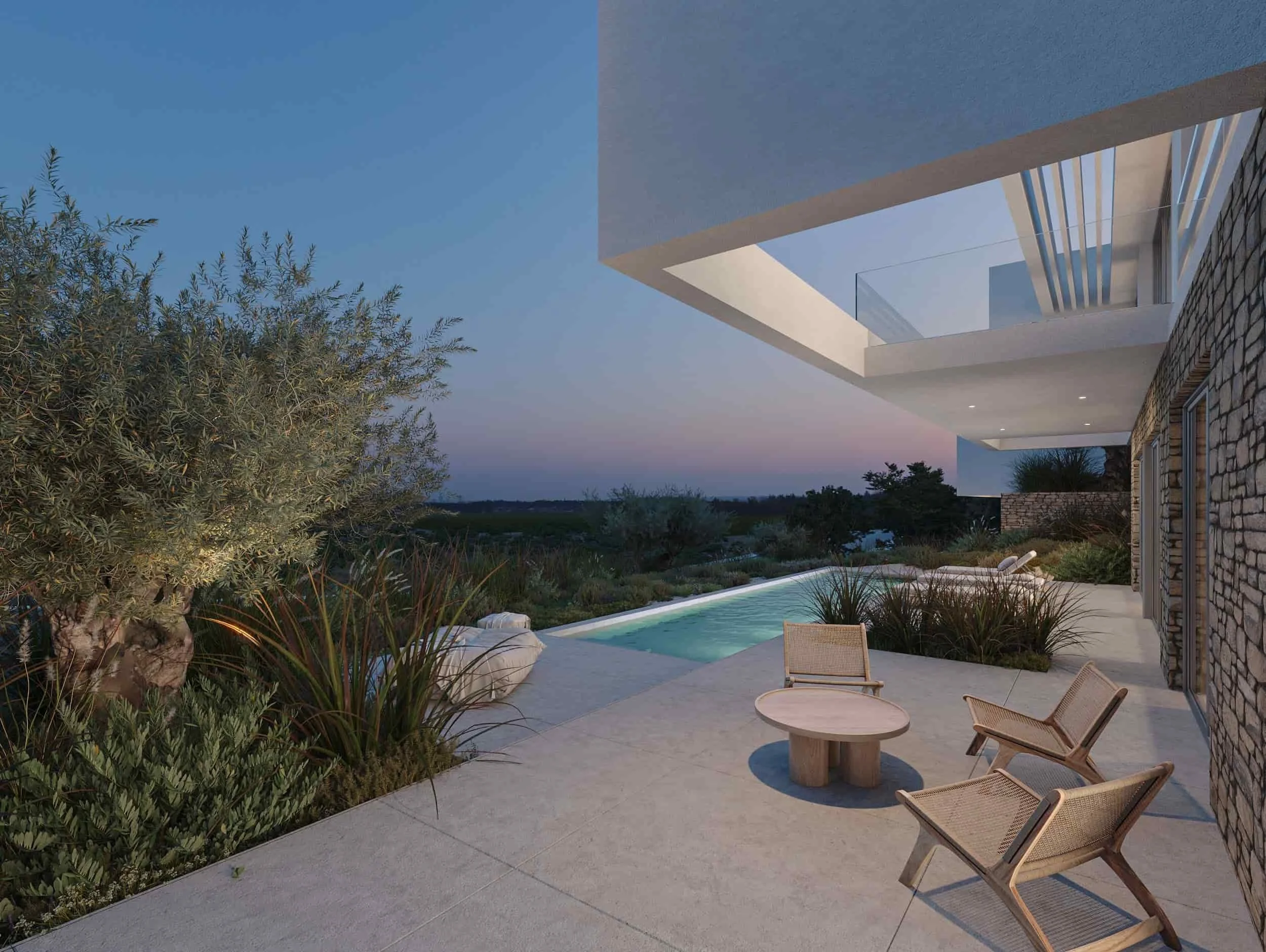 Villa cgi rendering image