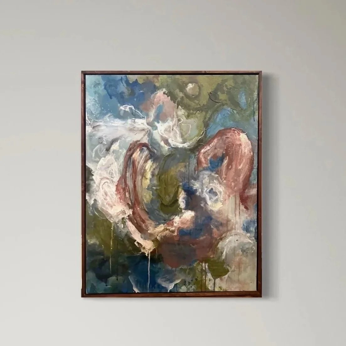 Rolls Over My Frame, 2025 // Acrylic on canvas // 24x30 in // 61x76 cm