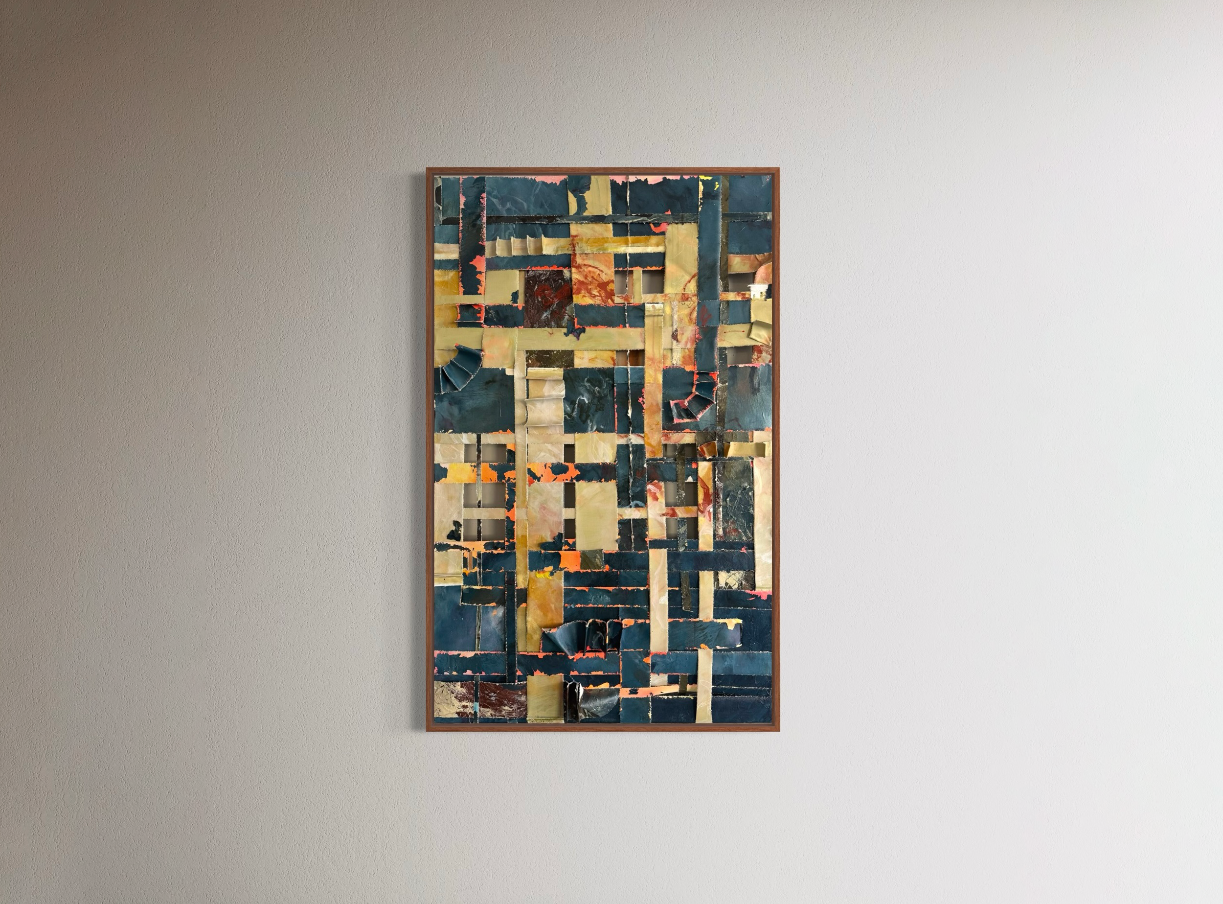 Stories Retold, 2025 // Acrylic on canvas // 20x40x4 in // 51x101.6x10 cm 