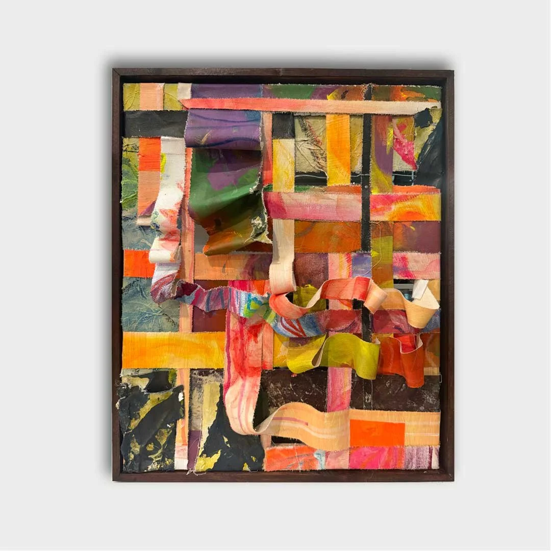 My Neighbors Tulips // Acrylic on canvas // 18x20x4 in // 45.72x50.8x10.4 cm
