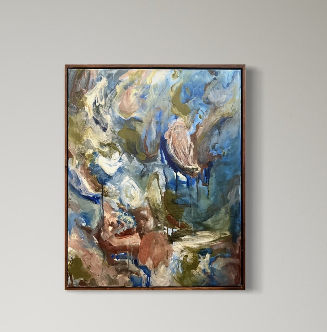 The Weight of Water, 2025 // Acrylic on canvas // 24x30 in // 61x76 cm