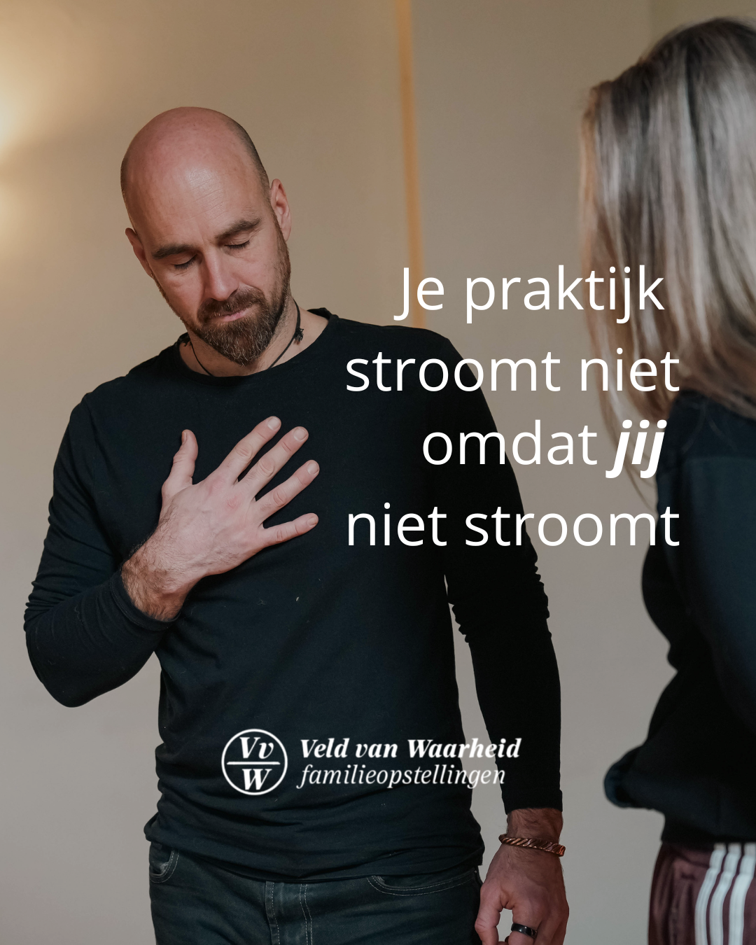 Je bedrijf/praktijk stroomt niet omdat jij niet stroomt ;)