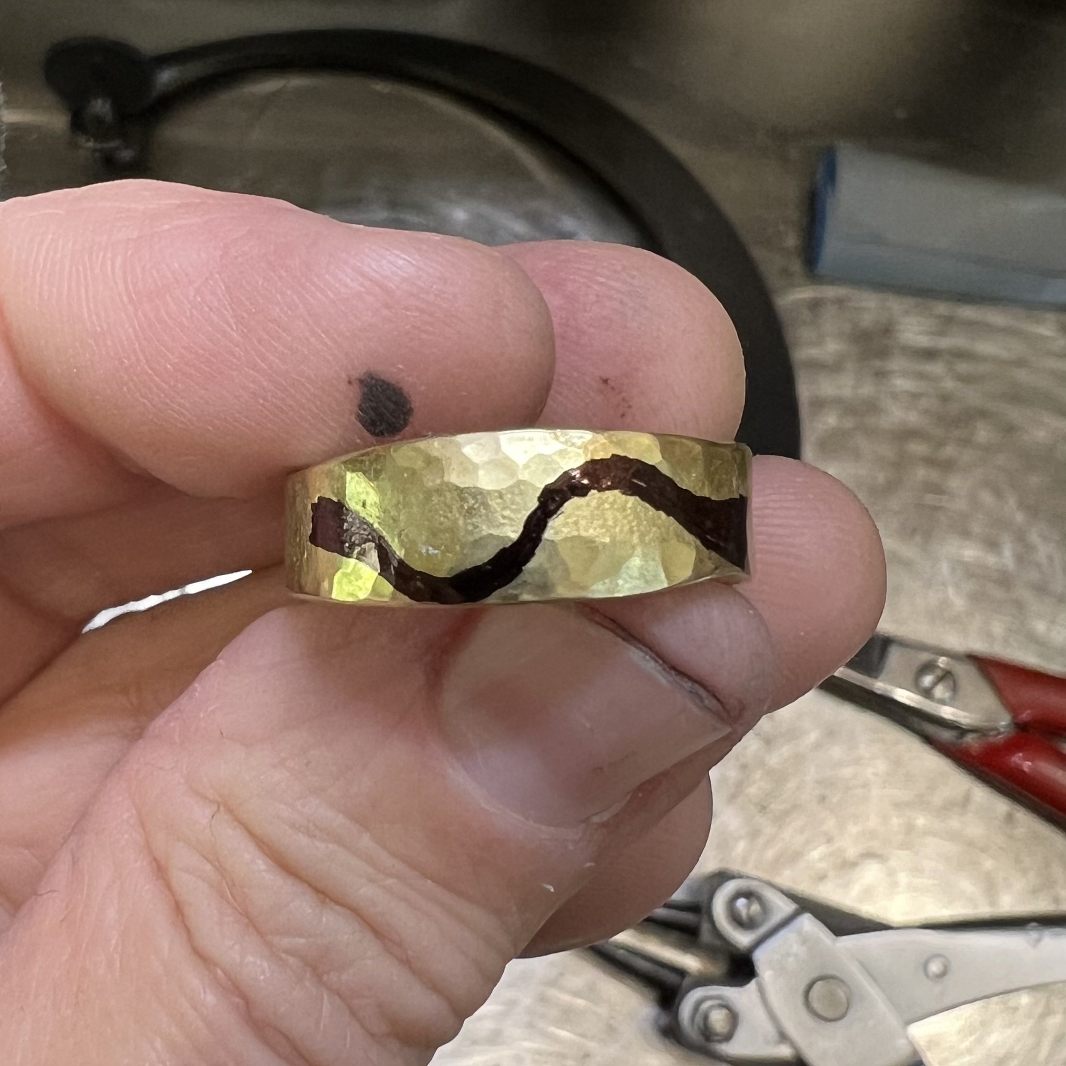 Marking out for engraving 