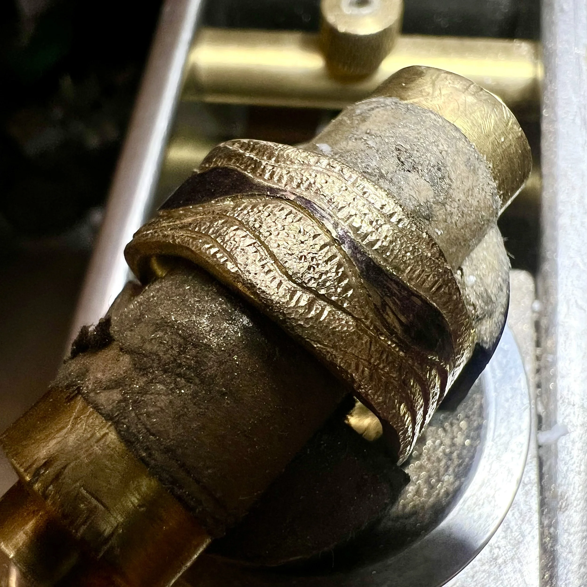 Engraving in progress