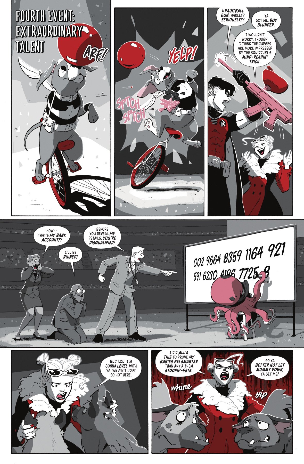 Harley Quinn: Black + White + Redder - Great Petspectations page 6