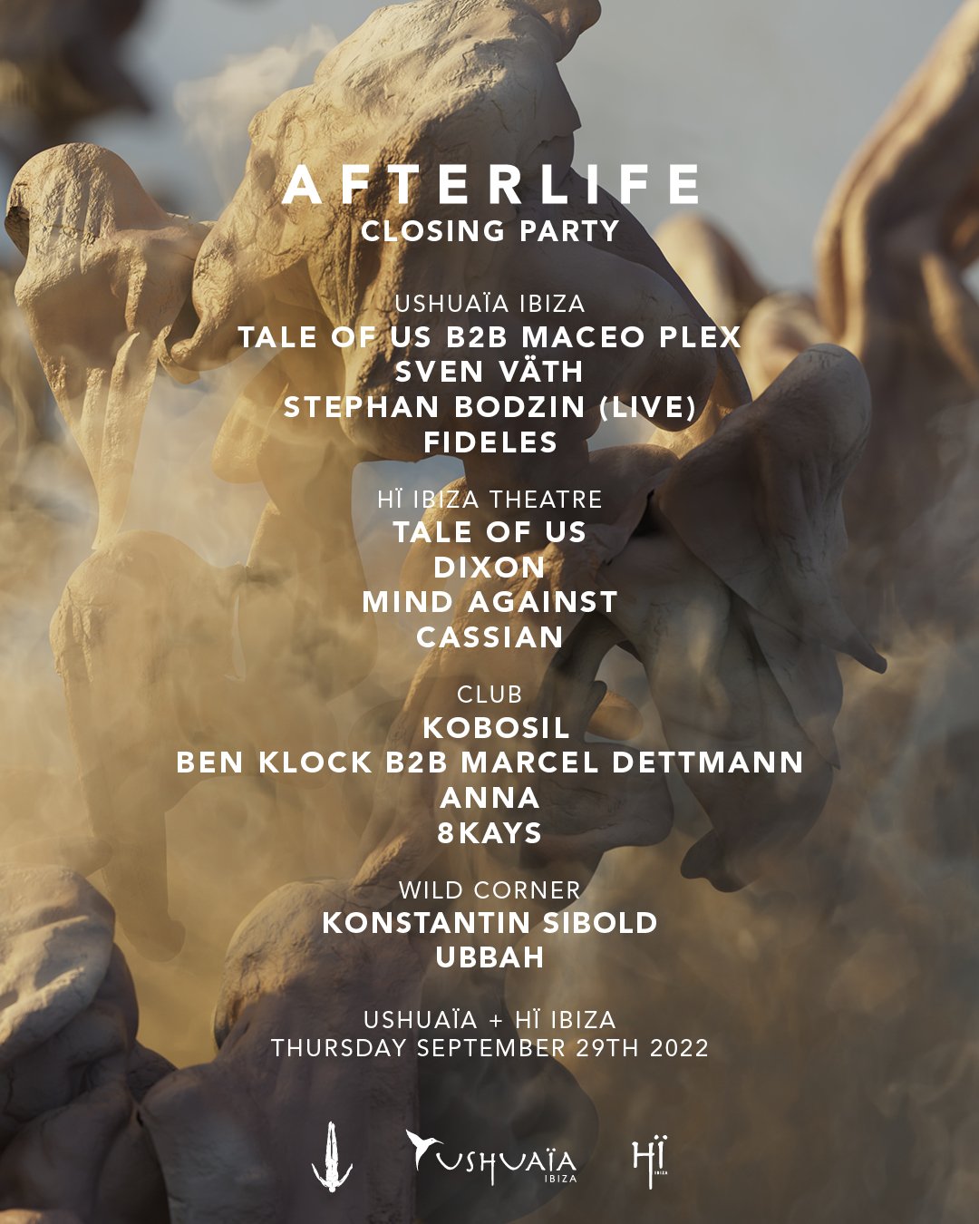 Afterlife - Hï Ibiza - Info, DJ listings and tickets