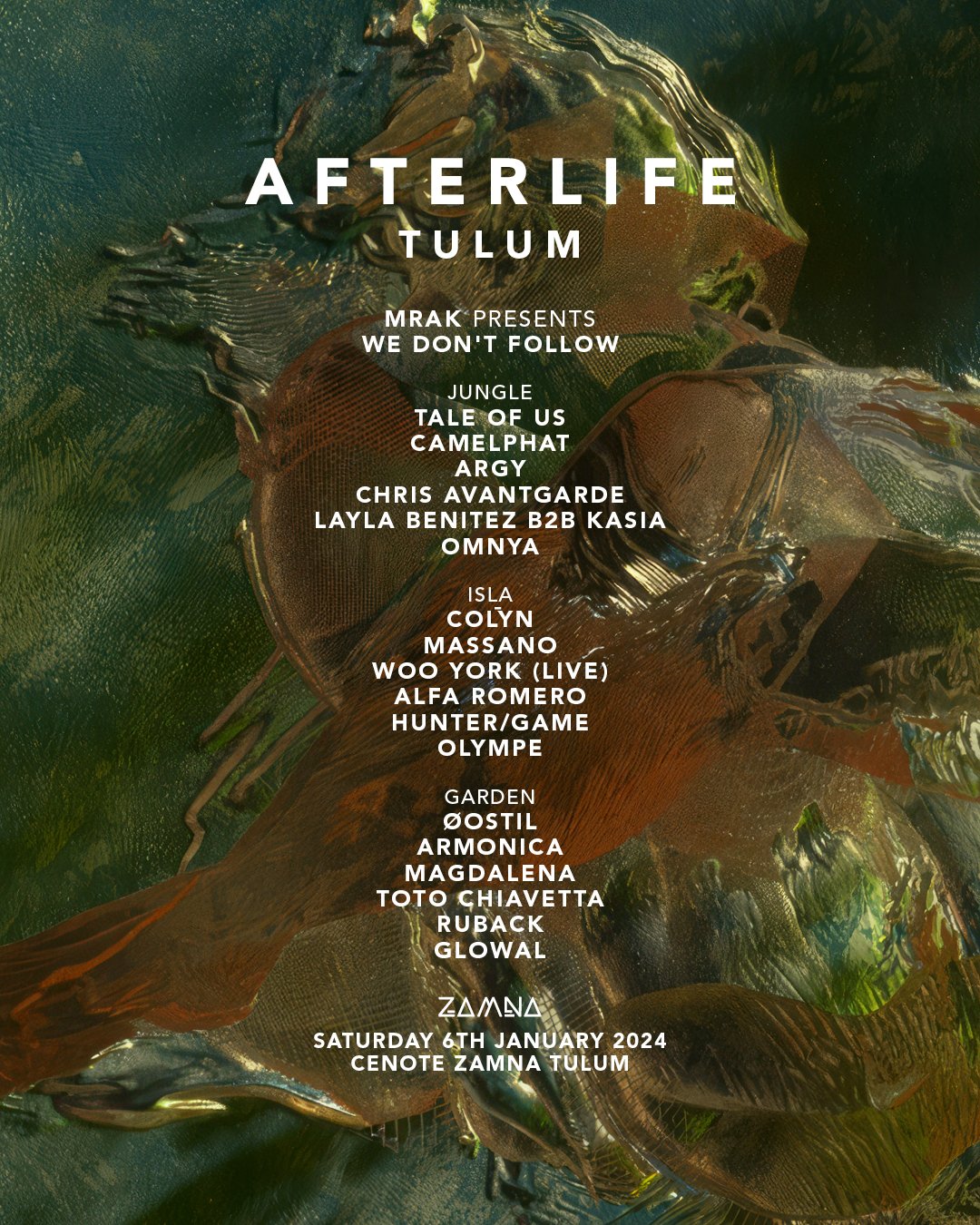 Afterlife reveals its complete line-up for Zamna Tulum