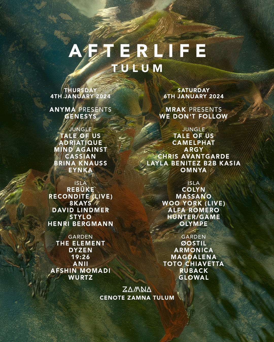 Afterlife Tulum Reveals Electrifying 2024 Lineup. The Afterlife Tulum  experience promises to be a symphony of artistic prowess and…