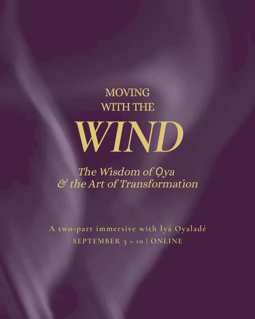 Moving With The Wind