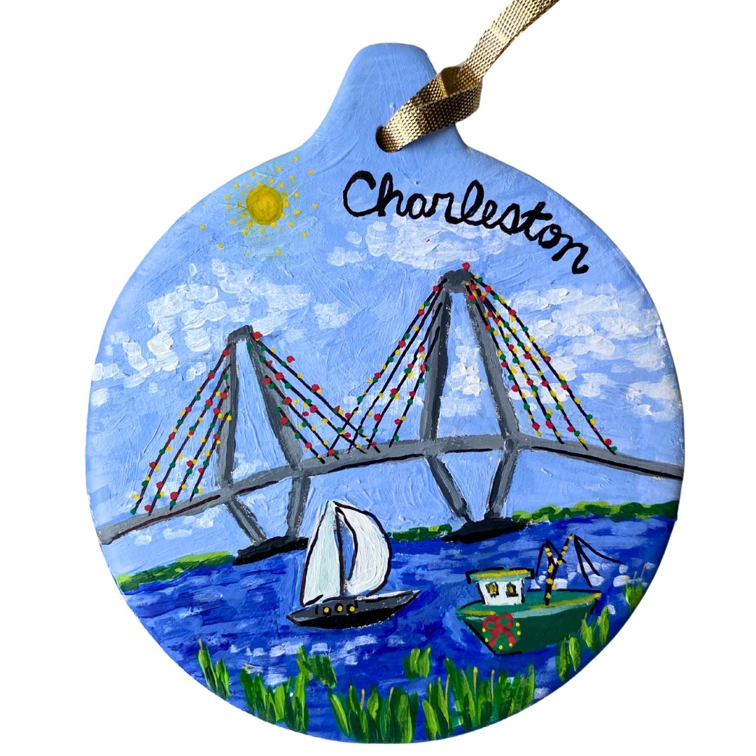Ravenel Bridge Christmas Ornament