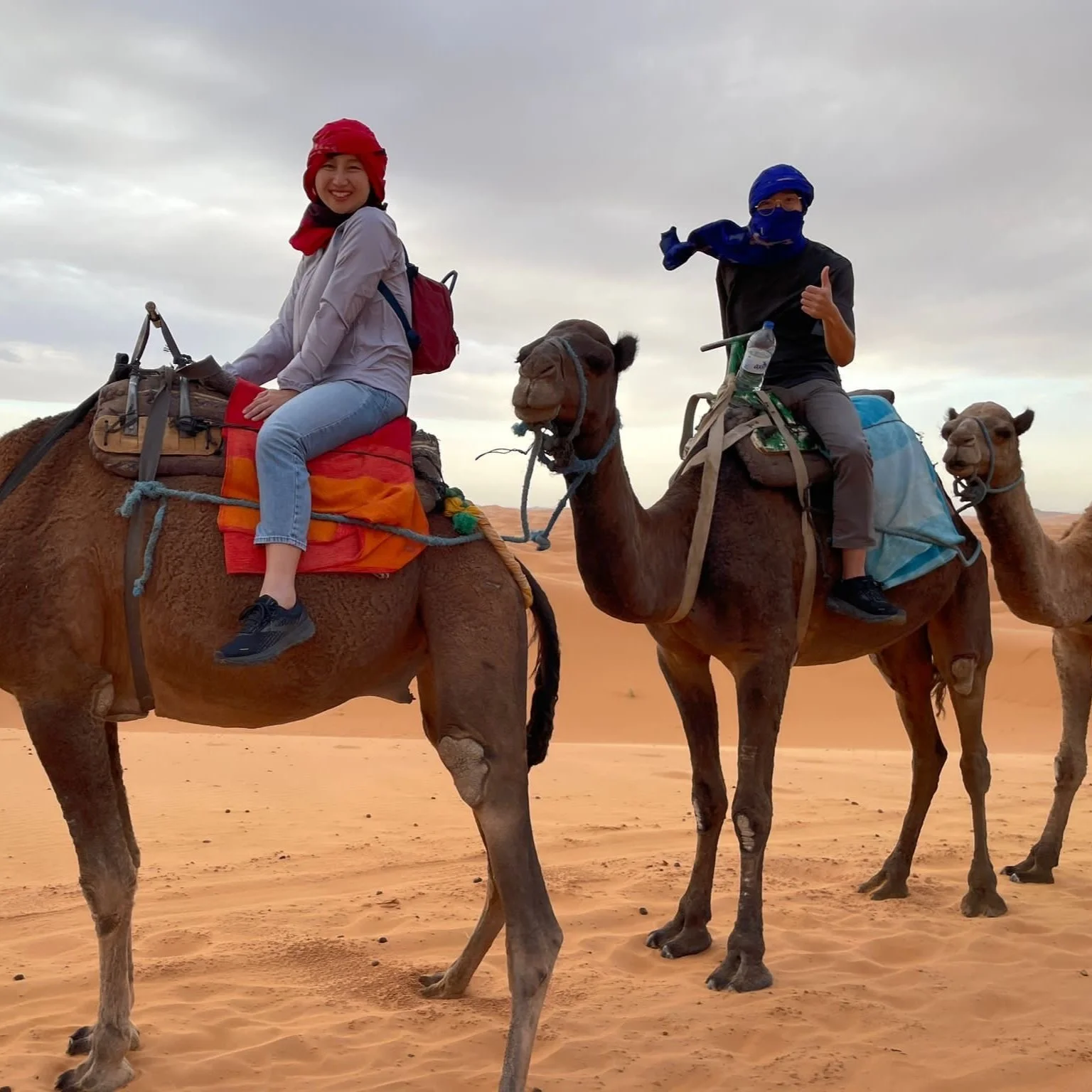 Private camelback desert tour at sunset
