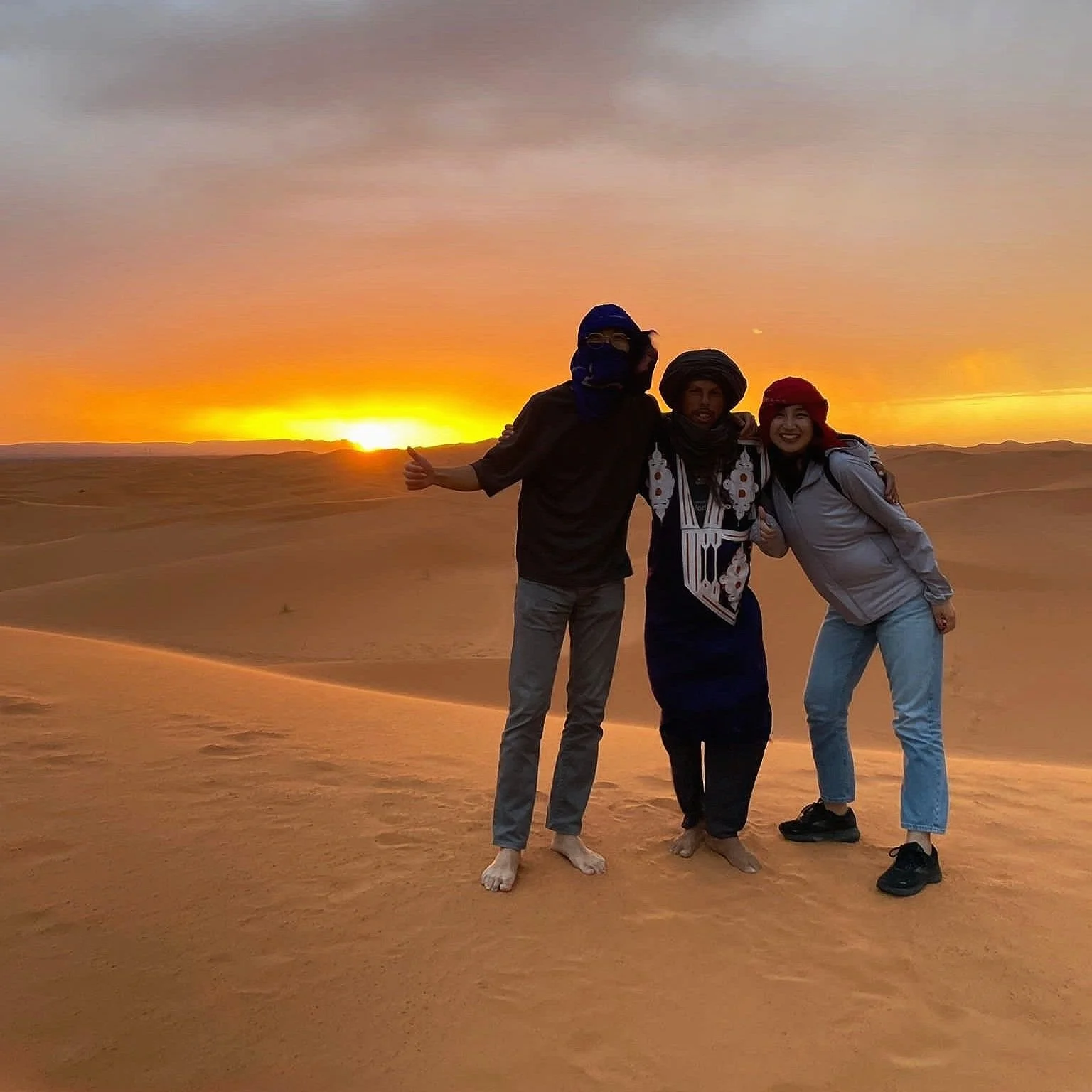 Merzouga Desert tour at sunset