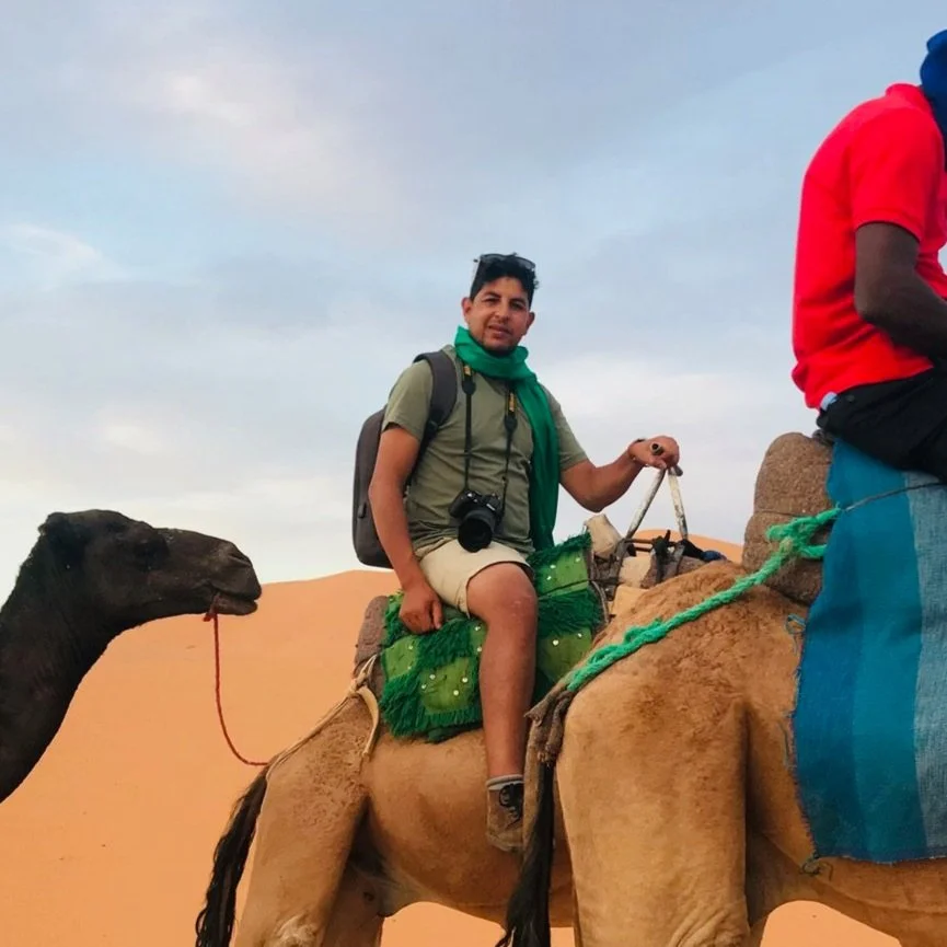 Local Moroccan Tour Guide on Camel Tour