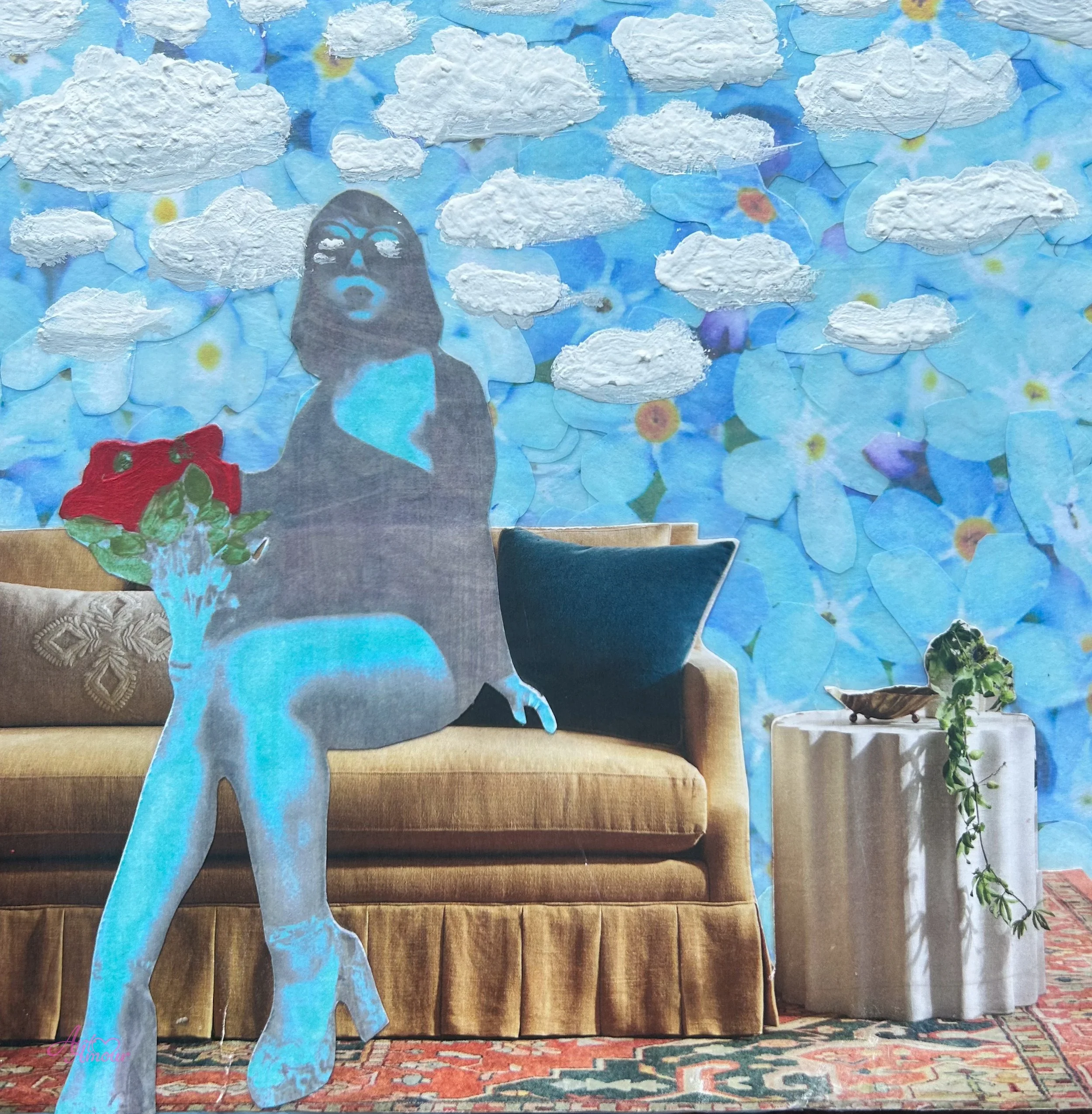 Head in the Clouds | Original Mixed Media Artwork