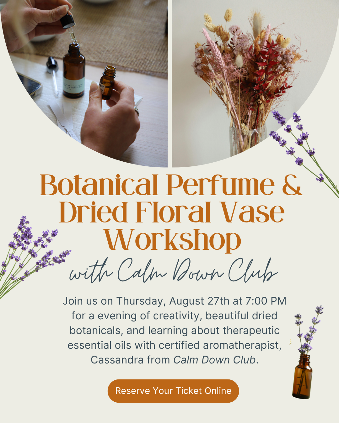 Botanical Perfume & Dried Floral Vase Workshop