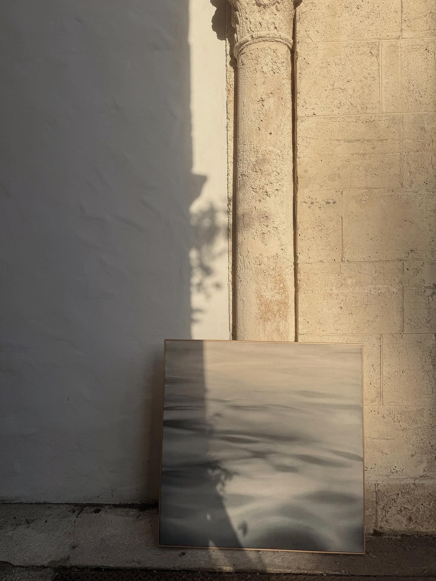 This 40&rdquo; x 40&rdquo; piece is heading to South Carolina. My client wanted to take the memory of Palm Beach&rsquo;s waves with her as she settles into her new town. I love creating souvenirs that travel with life&rsquo;s chapters.