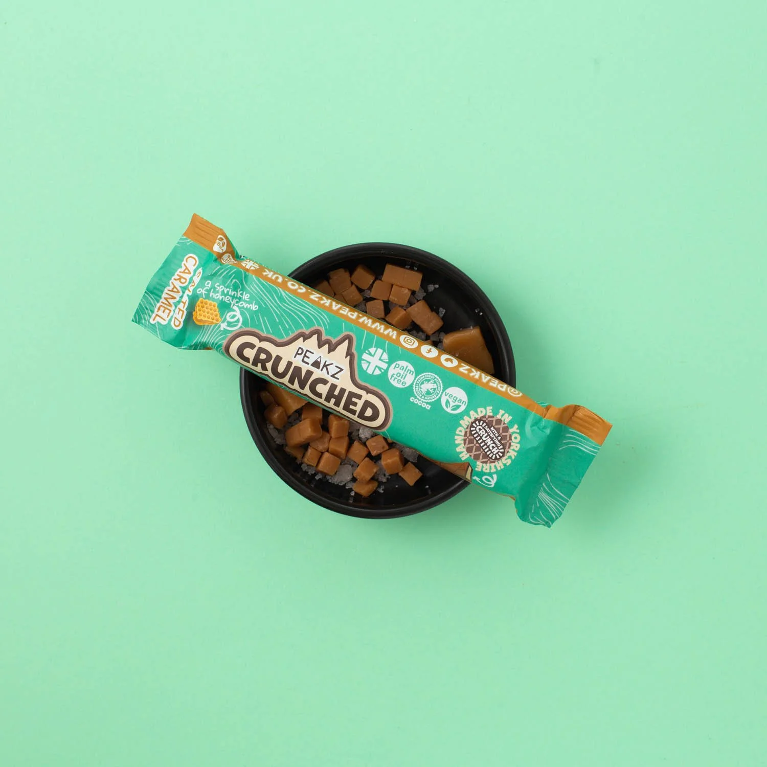 Peakz Salted Caramel Crunched Chocolate Biscuit Bar