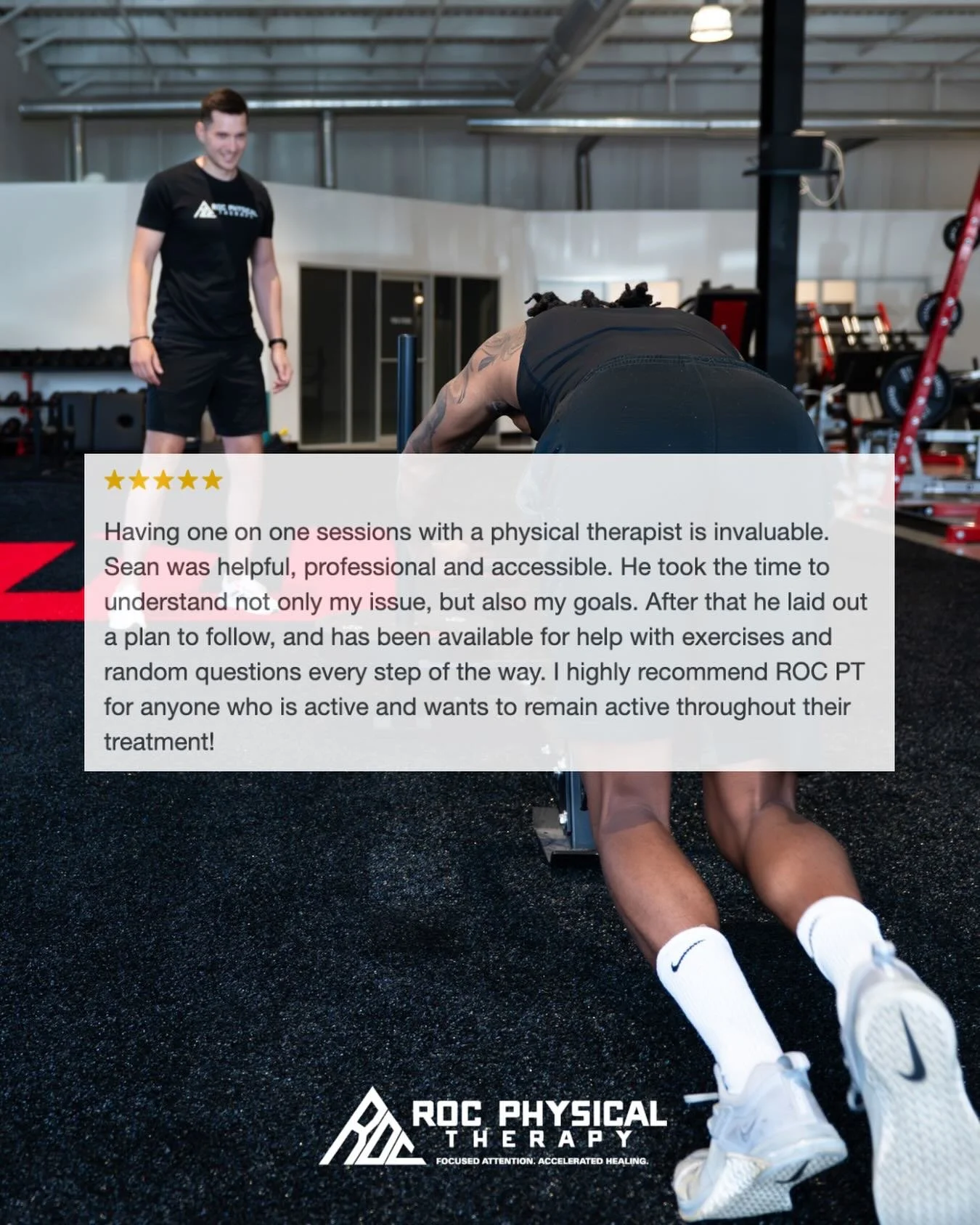 100% 1-on-1, 100% of the time. 

There&rsquo;s nothing worse than going to an appointment and being left to figure things out on your own.

If you&rsquo;ve tried physical therapy in the past and that was your experience, please know there is a better