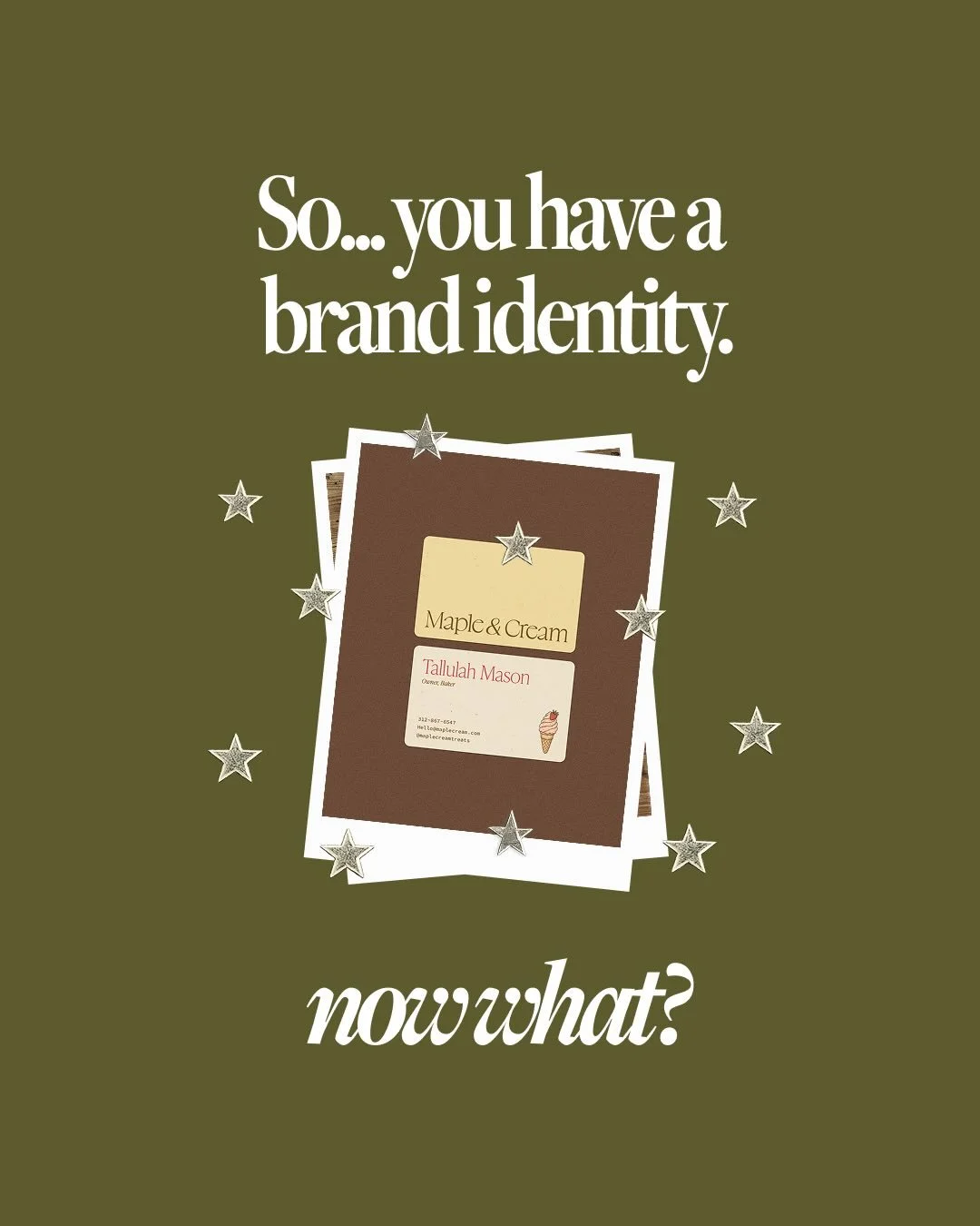 A strong brand identity is such an important starting point. 🍦💗

But the part I love most is what comes after.

When the logos, colors, words, visuals, website, content, emails, events, and tiny little details start becoming a world people can conn