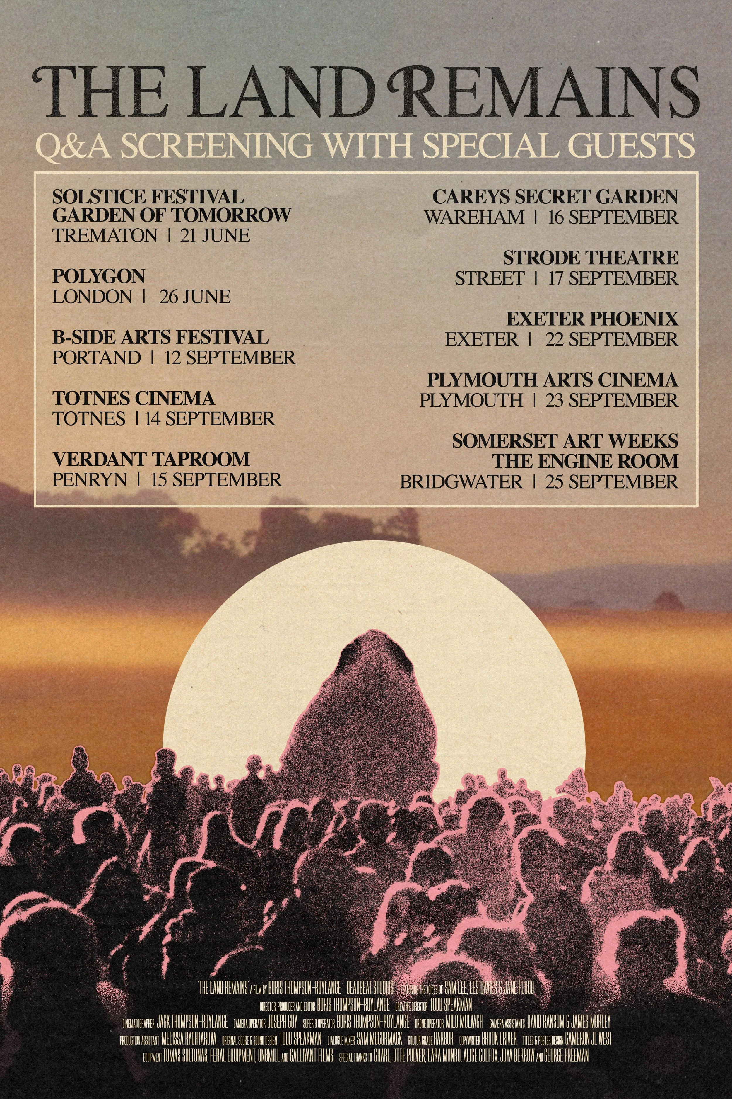 The Land Remains Screening Tour