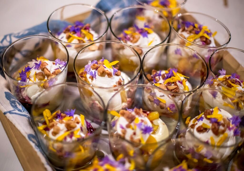 fancy deserts in your home for a private dinner party