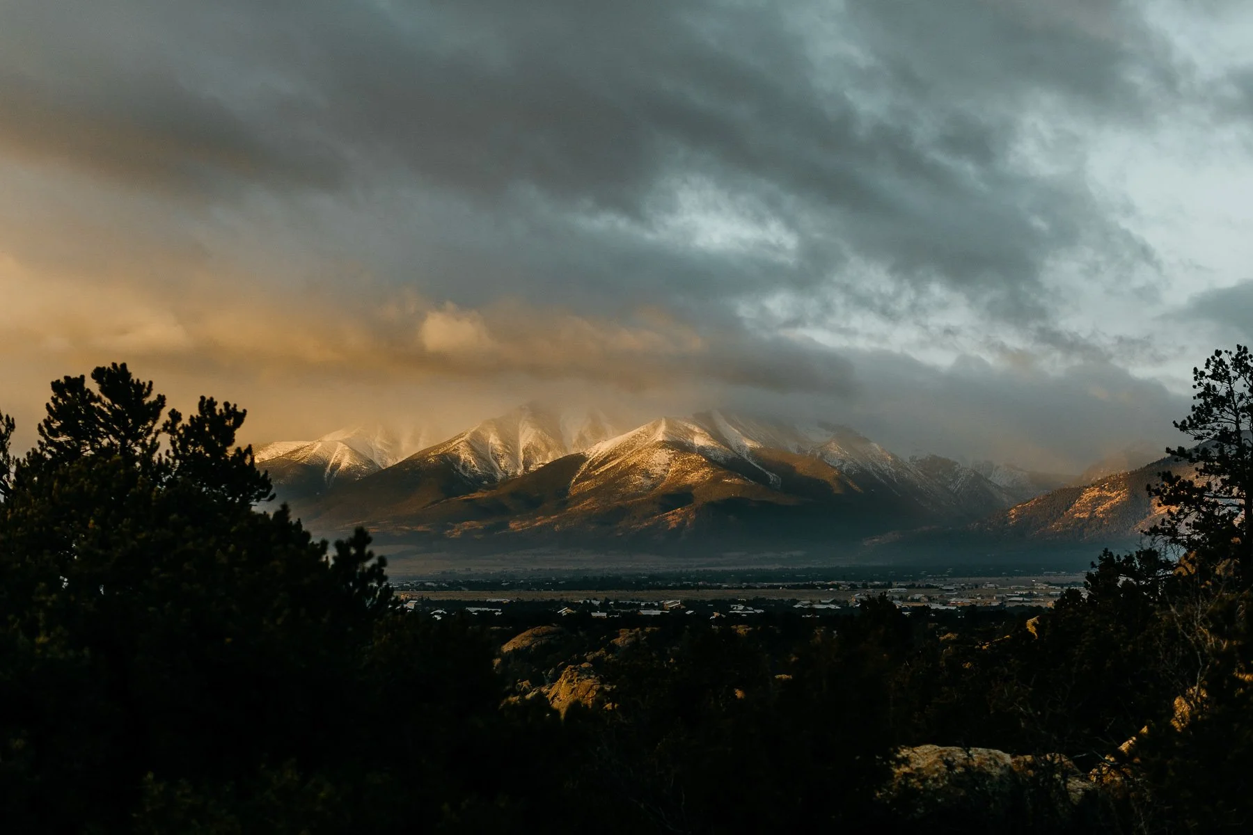 Scenic view near Buena Vista, Colorado — one of the best places to elope in Colorado near the Rockies