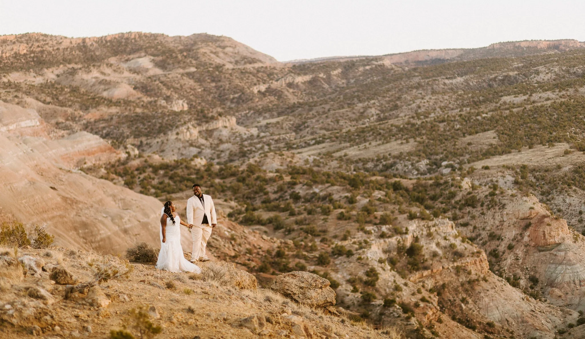 Colorado elopement at Bangs Canyon near Grand Junction with dramatic desert canyon scenery