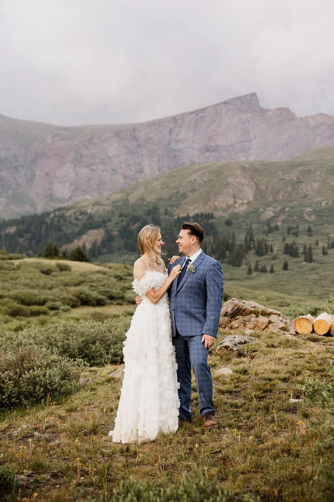 Summer elopement near Georgetown Colorado in August