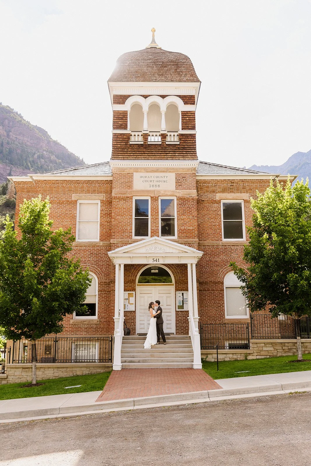 The Ouray County Courthouse in Ouray, Colorado, where couples get their marriage license