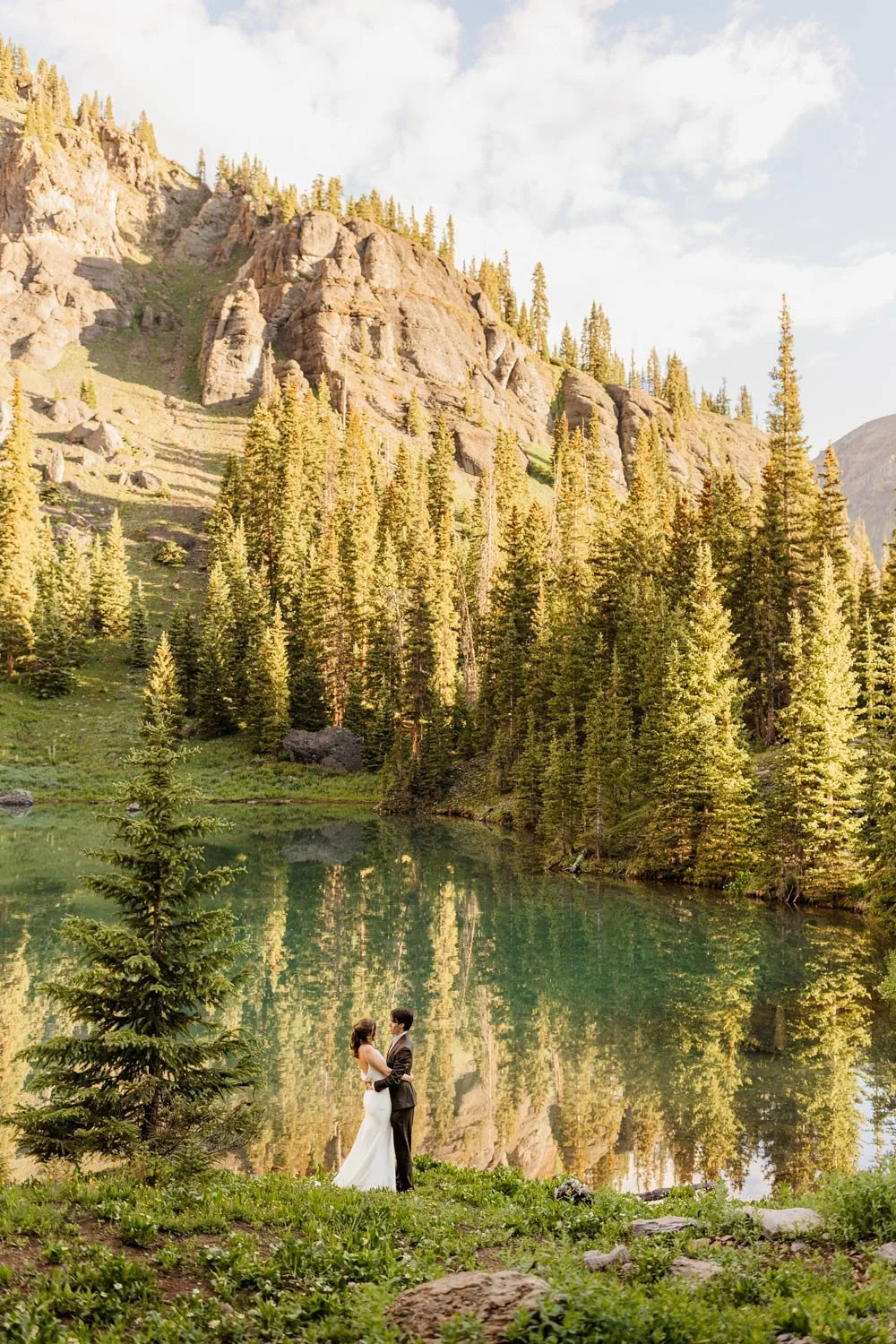 Drive to elopement location in Ouray, Silver Basin