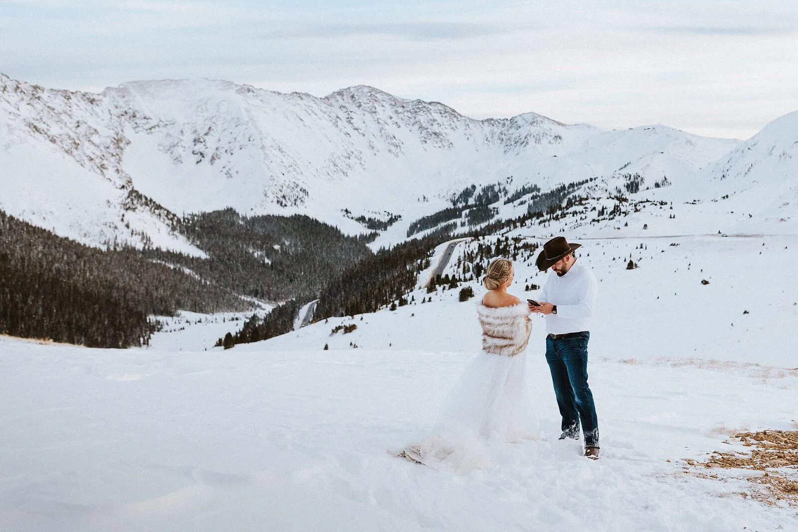 How to Plan a Colorado Winter Elopement at Loveland Pass
