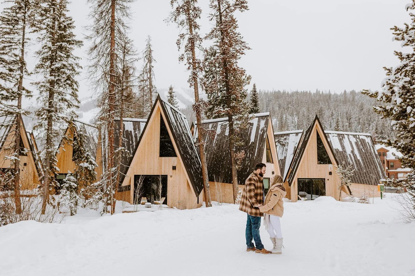 How to Plan a Colorado Winter Elopement at A-Frame Club in Winter Park