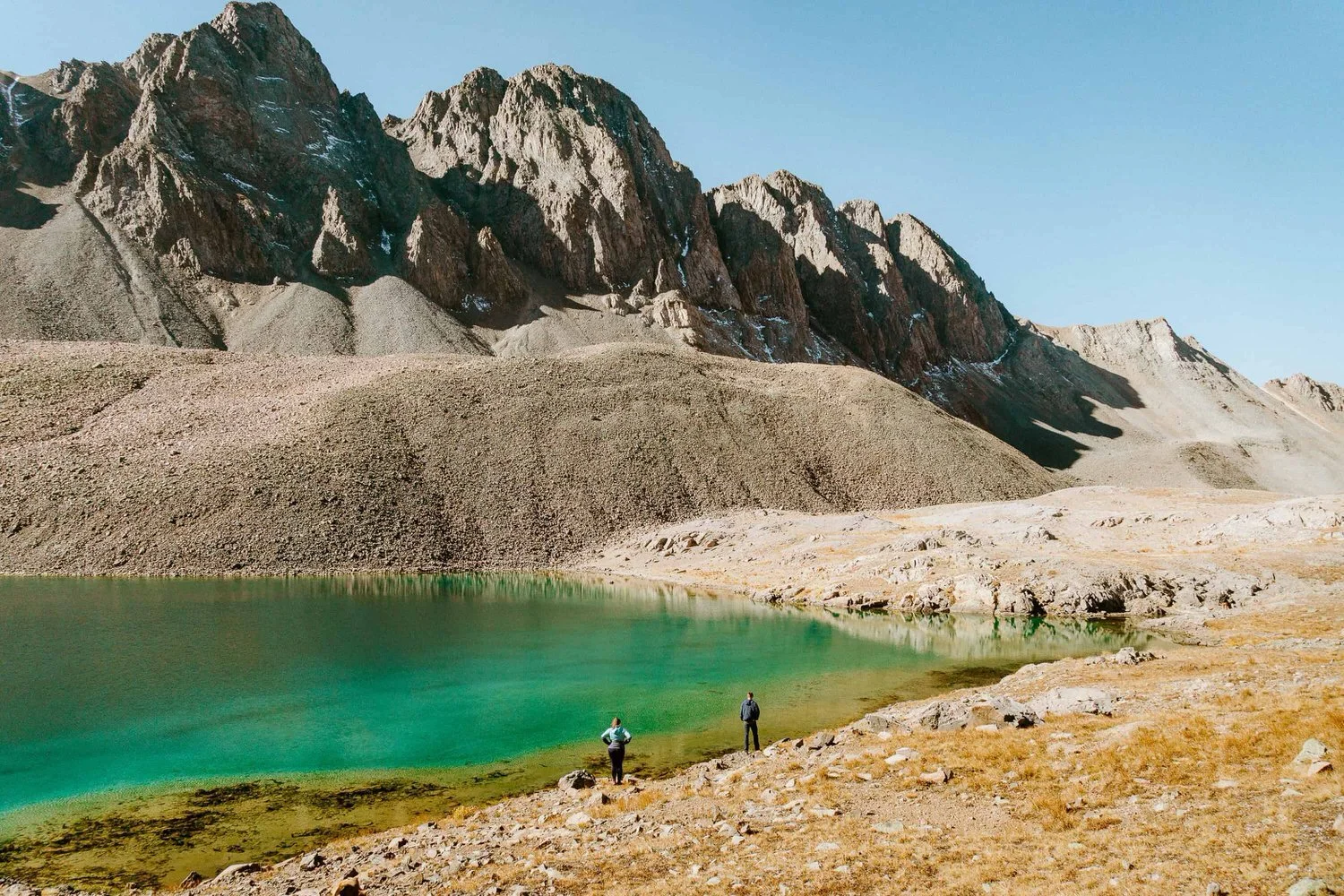 alpine lake swim elopement Silverton Colorado