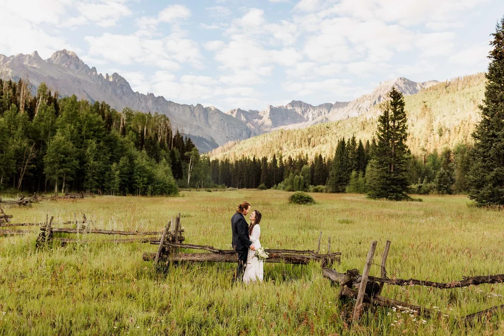 San Juan Mountains elopement location above Telluride Colorado