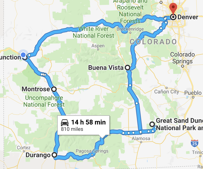 how to road trip colorado