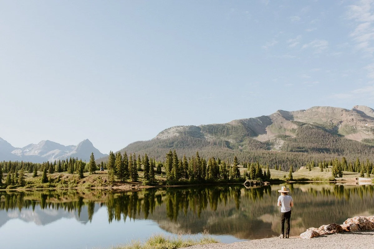 Molas Lake, a drive up alpine lake for elopements and intimate weddings