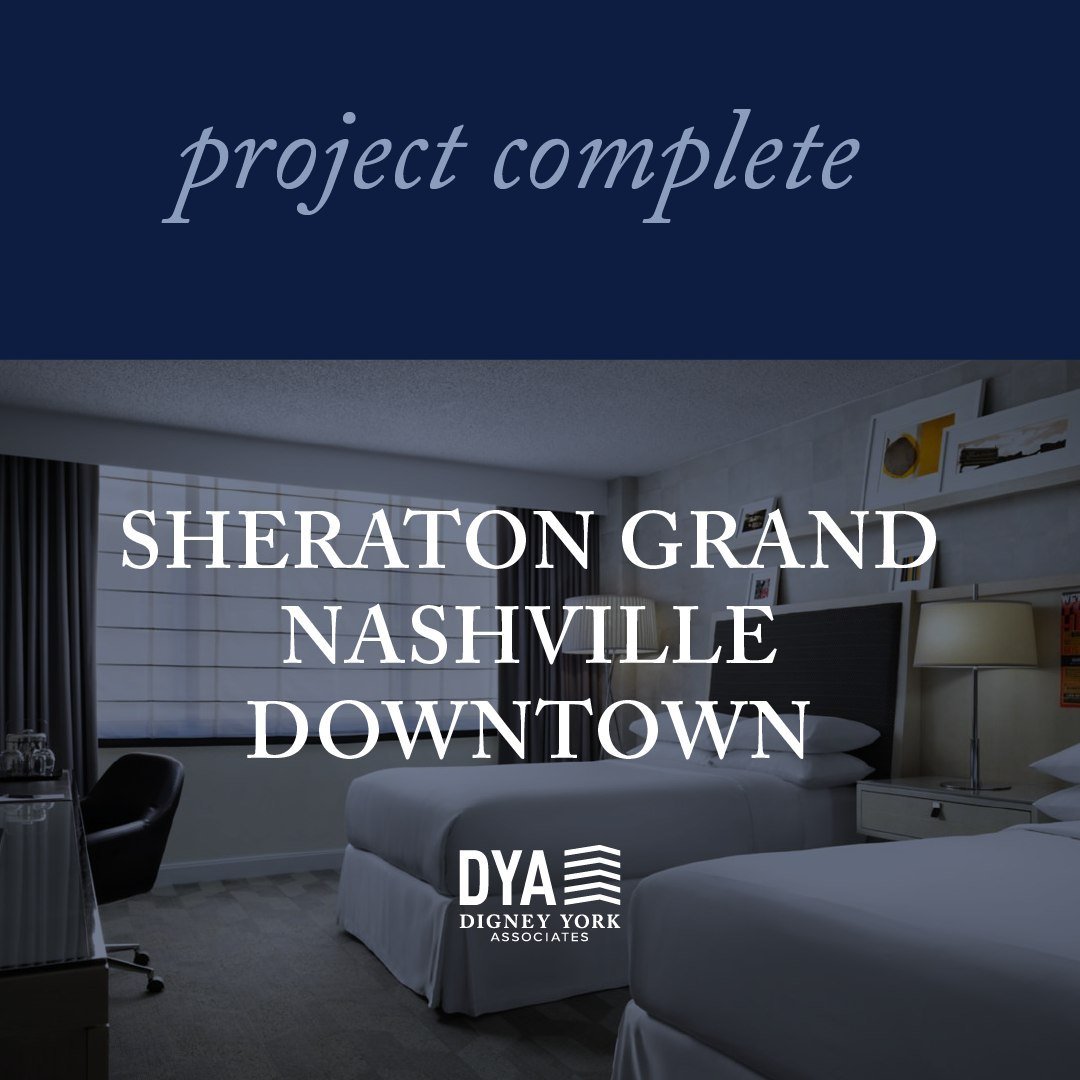 PROJECT COMPLETE: Sheraton Grand Nashville Downtown

Digney York is thrilled to have helped craft elegant, sophisticated guest rooms that are befitting their excellent views of downtown Music City. Check out more of our work at the link in our bio.


