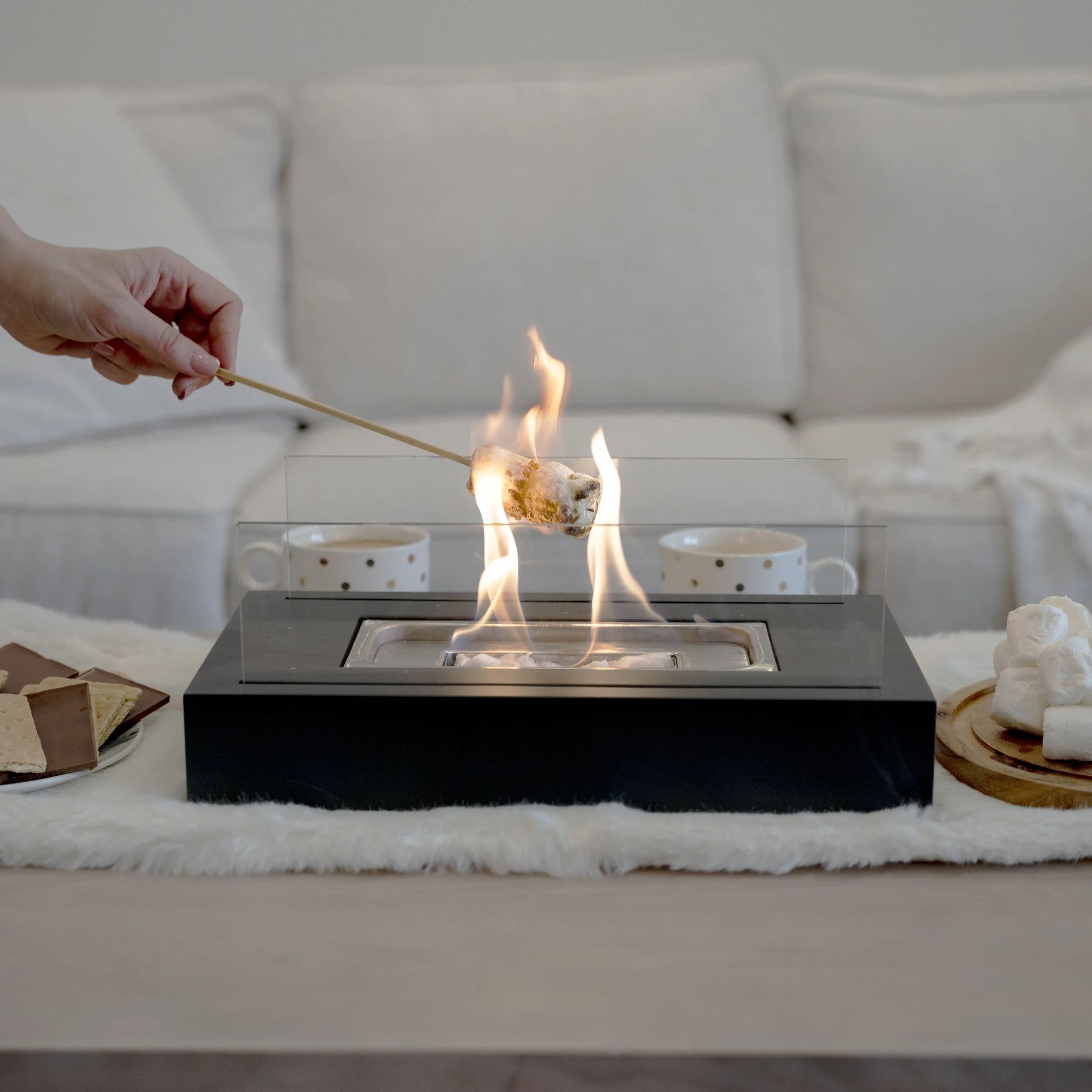 Boho Lifestyle Product Photography, Fireplace