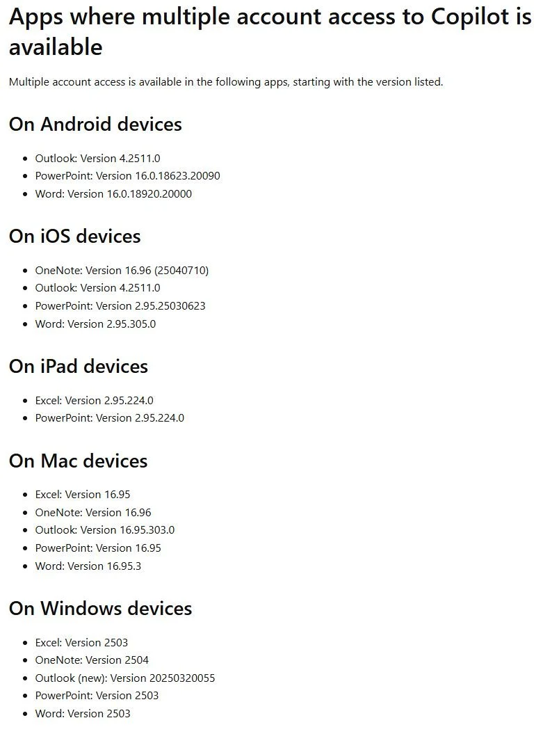 Multiple Account Access in Microsoft 365: A Step Toward Solving Shadow AI