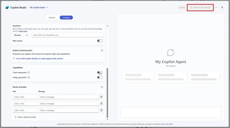 Copilot Studio Lite Agents Can Now Graduate to Full Studio