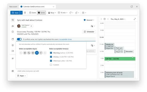 Copilot Takes the Wheel: Smarter Meeting Management Comes to Outlook