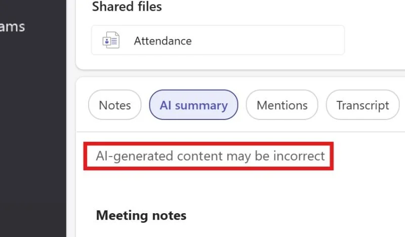 When AI Becomes the Source of Truth: Rethinking Transcript‑Free Meeting Summaries