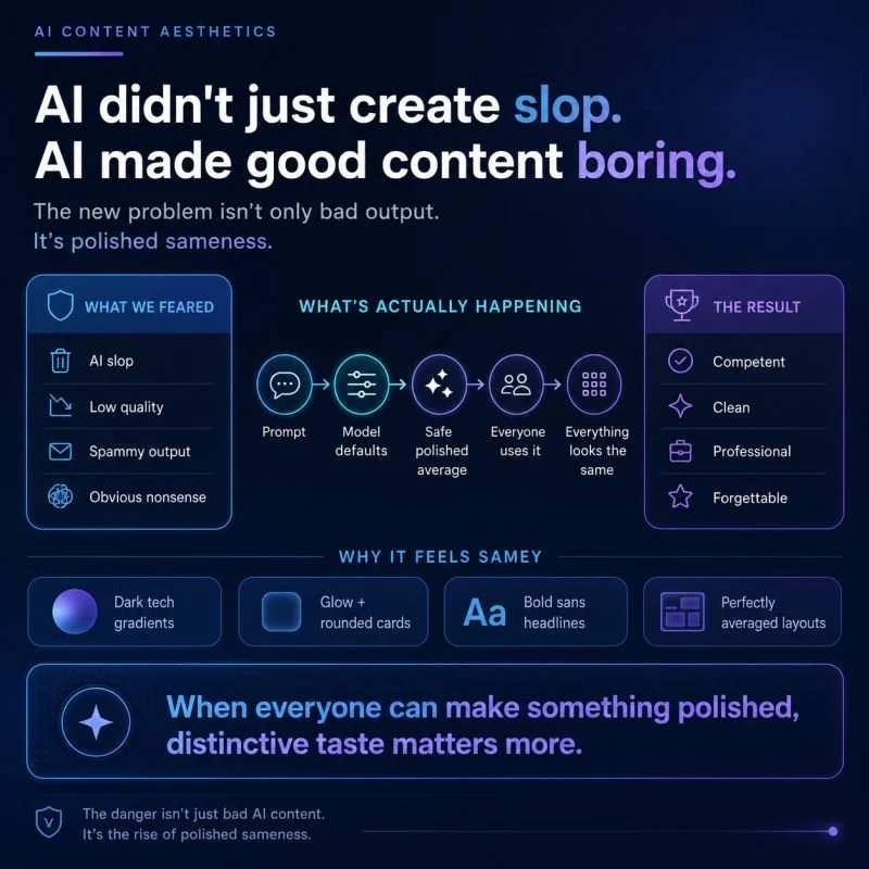 AI Slop Isn’t the Only Problem. AI Sameness Is.