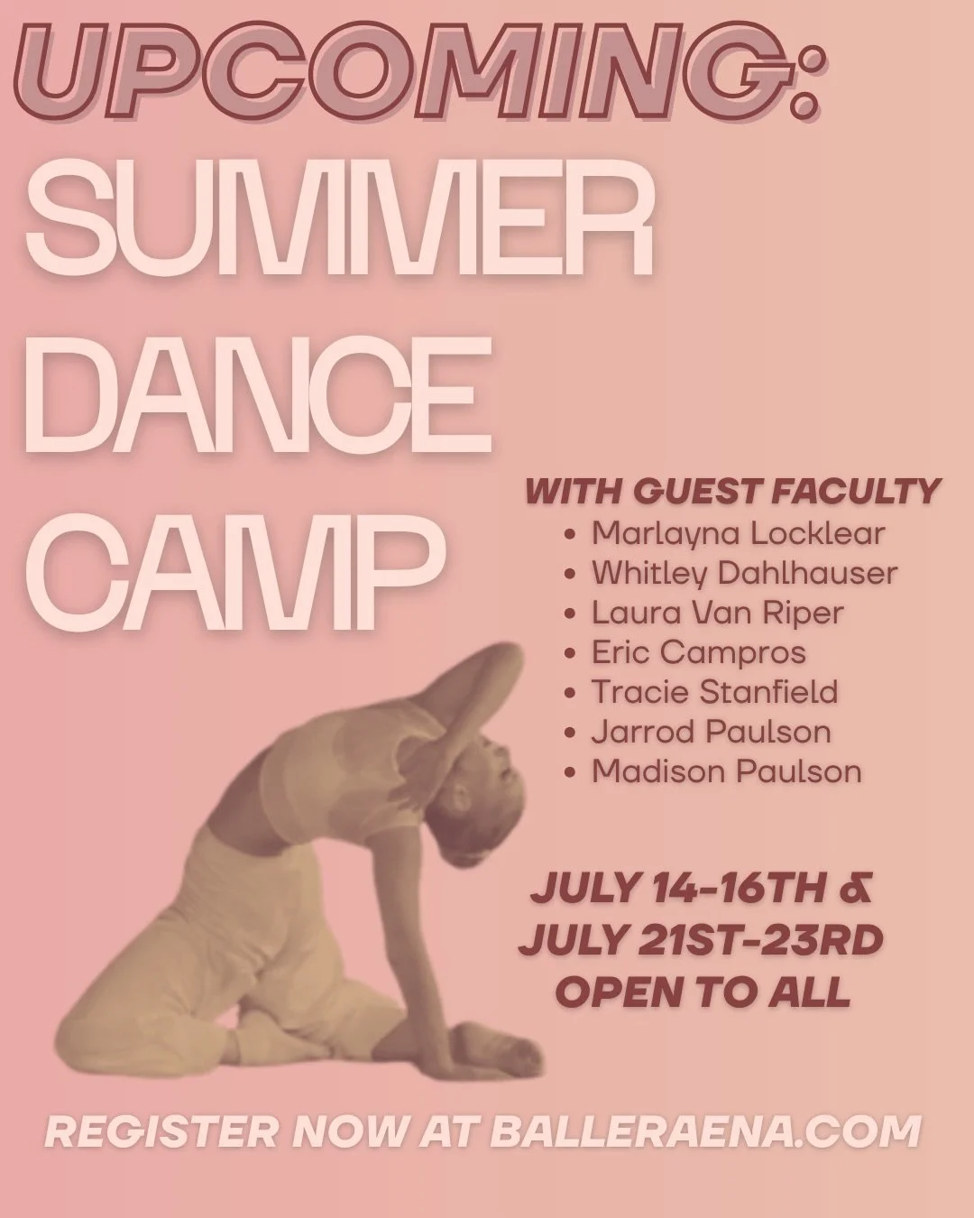 Summer Dance Camps start next week!