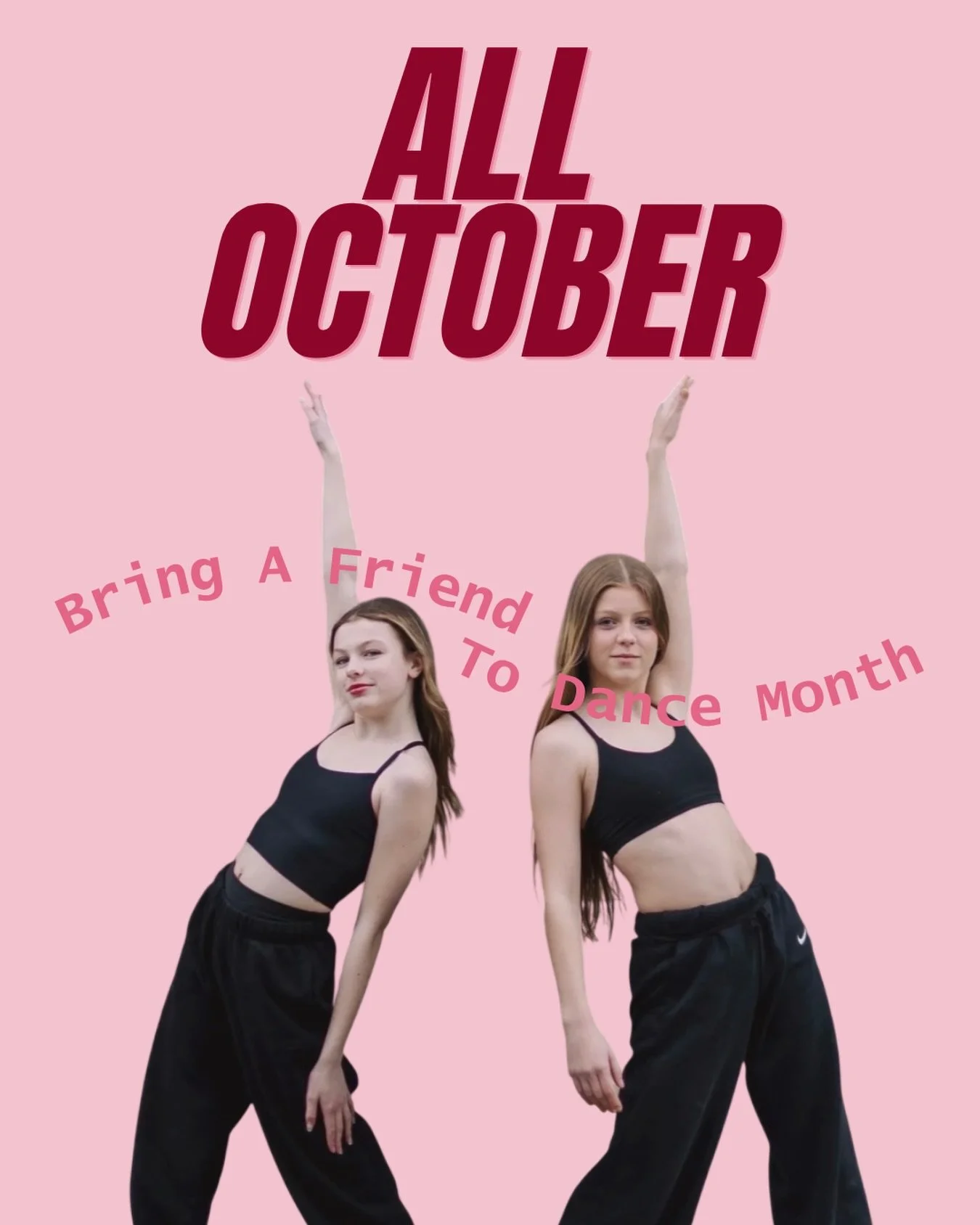 Wanna challenge a sibling or friend to try something new? All October they can join you for dance classes at Balleraena!